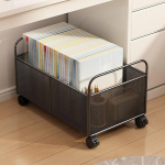 File Cart on Wheels for Mobile Bookshelf And Organizer Home Folders S
