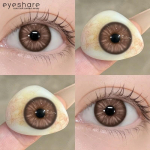EYESHARE 2pcs Big Diameter Contact Lenses for Eyes Color Brown Korean Soft Lens Gray Eye Makeup Beauty Eye Contacts