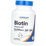 Biotiin kapslites, Biotin 10000, Nutricost (36647066) 240caps
