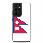 Coque T&eacute;l&eacute;phone Drapeau du N&eacute;pal Samsung Galaxy S22 Ultra
