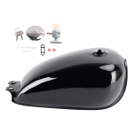 Cafe Racer Bobber Gaasipaak Mootorratta K&uuml;tus Retro Klassikaline Suzuki GN125 jaoks must