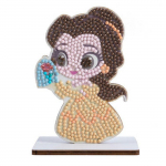 Kit figurine &agrave; diamanter - Oz International - Belle - Silhouette en bois - 15 cm - DIY cr&eacute;atif