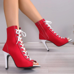 Mood 2025 Uus Trend Br&auml;nd Naiste Sandaalid Disainer Elegantne Seksikas K&otilde;rged Kontsad Stiletod Suvine Mood Vabaaja Naise Kingad Chaussures Femme 35 punane