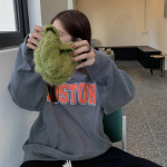 Naiste pikkade varrukatega O-kaelusega lahtised pulloverid Naiste topid &Uuml;hev&auml;rvilised dressipluusid M