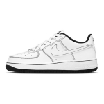 Nike Air Force 1 07 Low GS Kontrast&otilde;mblusega - Valge Must Laste Tennised CW1575-104 35.5