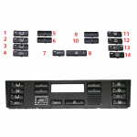 Kliimaseadme l&uuml;lituspaneeli nupukate 64116915812 BMW X5 E53 1999-2006 E39 1996-2002 jaoks
