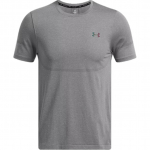 Under Armour Ua Vanish Elite Sile Mugav &Uuml;mmarguse Kaelusega Kiiresti Kuivav Vabaaja L&uuml;hikeste Varrukatega T-s&auml;rk Meeste Topid Ninasarviku-Hall 1376781-025 XXL