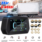 TPMS Autorehvipressi j&auml;lgimiss&uuml;steem 8bar p&auml;ikesepaneeli, LCD-ekraani ja 6 v&auml;lisanduriga, ble alarm