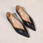 Moodsad lamedad kingad naistele 2025 Uus Kevad ja S&uuml;gis Prantsuse Retro Uus Madala S&auml;&auml;rega Terava Ninaga Lamedad Kingad Daamide Zapatos Mujer 39 beige