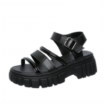 Mood Naiste platvormsandaalid suvised uued &uuml;mmarguse peaga &otilde;huke riba avatud nina suurendavad vabaaja lamedad rannajalatsid 43 valge