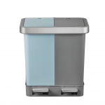 EKO Hana Recycler Duo pedaaliga pr&uuml;gikast, astmepr&uuml;gikast, sinine/hall, 10L+10L kaanega, ilma sisemise kastita, EK6200-10L+10L-TB/GY