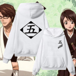Harajuku Anime Bleach Huppar Cosplay Zaraki Kenpachi Kusajishi Yachiru Puuvillane Pullover Dressipluus Meeste Naiste Streetwear R&otilde;ivad L white