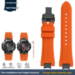 MTG-B3000 Kummirihm Casio G-SHOCK Seeria MTG B3000 jaoks Muudetud Kiirvabastusega Veekindel Silikoonist K&auml;ekella Rihm Tarvikud MTG-B3000 orange