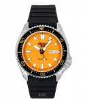 Seiko 5 Sports SKX Redux Silikoonrihm Oranž sihver Automaatne SRPL89K1 100M Meeste k&auml;ekell oranž