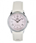 Orient Bambino Nahkrihm Roosa sihver P&auml;ikeseenergia RA-WK0005P Meeste k&auml;ekell roosa