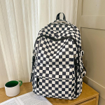 Suure Mahutavusega Ruuduline &Otilde;pilase Seljakott - Unisex, Sobib &Uuml;likooli ja P&otilde;hikooli &Otilde;pilastele Large 46*34*20 cm for Grades 3-12 must