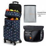 Kokkupandav Kerge Kaubak&auml;ru Teleskoopk&auml;epideme ja Universaalratastega Toidukaupade ja Telkimise jaoks