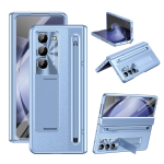 Puutepliiatsiga Samsung Galaxy Z Fold 7 6 5 &uuml;mbrisele Hinge Armor P&otilde;rutuskindel Magnetiline Jalg 360 T&auml;ielik Kaitse Kokkupandav Kate For Galaxy Z Fold 7 sinine