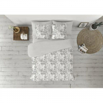 Parure de lit - Pierre Cardin Lucia - 90 cm - Gris - Lavable - Multicolore hall