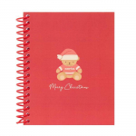 Carnet A6 &agrave; couverture rigide - safta - 120 feuilles - 11,8 x 14,6 cm - Spirale m&eacute;tallique - Polyvalent - Durable