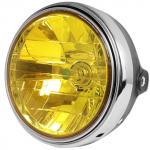 cocoriko Universaalne H4 Halogeen 180mm Mootorratta Esituli Multi Reflektor CB400SF, CBX400, VTR250 jaoks (Kollane objektiiv) kollane