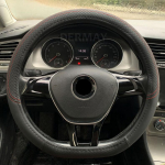 9 v&auml;rvi PU nahast auto roolikate Volkswagen VW Golf 7 MK7 R Gti Accesorios Para jaoks veinipunane v&auml;rv