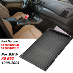 BMW X5 E53 1998-2006 Auto keskkonsooli liugkattega topsihoidja rullkardinakatte vahetus 51168402941 51168408026