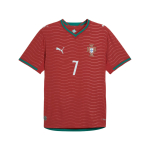 Puma Portugal 2026 Autentne Kodum&auml;ngija S&auml;rk Cristiano Ronaldo 7 Niiskust Imav V-kaelusega L&uuml;hikeste Varrukatega Jalgpallis&auml;rk Meeste s&auml;rk 788140-77 L brown