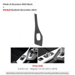 BMW F20 F21 F22 F23 jaoks Valmistatud Alcantara-st Auto Sisekeskkonna Keskpaneeli Multimeedia Nuppude Paneeli Liist Performance Kleebise Tarvikud Black 9002 RHD A gray