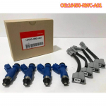 High quality New For 1/4pcs 16450-RWC-A01 Honda Acura 07-12 Civic Integra RSX K20 K24 B16 B18 410Cc RDX Fuel Injector 1Pcs