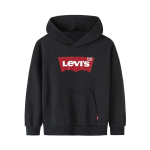 Levis Pullover Hoodie Klassikaline Batwing Logo Mugav Lastehoodie Must LV2142115GS-001 S
