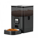 4L automaatne WiFi-nupuga lemmikloomas&ouml;&ouml;tja Ajastatud automaatsed koerte s&ouml;&ouml;tjad lemmikloomadele Kuivtoidu jaotur kassidele roostevabast terasest kaussi lemmikloomatarbed Button Pet Feeder