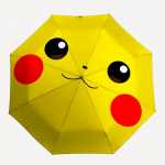 1 tk Pikachu Pok&eacute;mon Automaatselt Avanev/Sulev Kokkupandav Vihmavari, Tuulekindel 8-ribiline Konstruktsioon, Kerge Reisi-vihmavari Naistele/Meestele 46