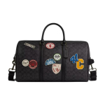 COACH Venturer 45 kaubam&auml;rgi logo tr&uuml;kitud lukuga suurus large s&uuml;nteetilisest nahast reisikott meeste must hall One Size must