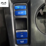4pcs/Lot Aluminum Alloy Gear Panel Electronic handbrake Decorative Cover For Honda CIVIC 11th MK11 style 2