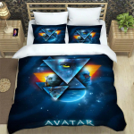 Avatar Vee Tee Tr&uuml;kitud Voodipesu Komplektid Padjap&uuml;&uuml;r Laste Tekikott Voodipesu Komplekt Voodipesu Komplekt Luksuslik EU Single(135*200cm)3pcs