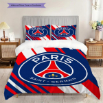 Paris F.C Muster Voodipesu Tekikomplekt Tekikate Padjap&uuml;&uuml;r Kodukaunistus S&uuml;nnip&auml;evakingitus (1 * tekikott + 2 * padjap&uuml;&uuml;ri, ilma s&uuml;damikuta) 135x200cm