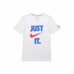 Nike T&auml;hetr&uuml;kiga Retro Ameerika Stiilis L&uuml;hikeste Varrukatega T-s&auml;rk Meestele EU XS valge