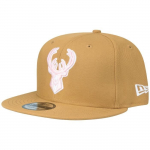 Casquette Snapback - New Era - 9Fifty - Milwaukee Bucks - Panama Tan - Sportswear