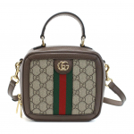 Gucci Ophidia Topelt G Logoga Eemaldatava Reguleeritava &Otilde;larihmaga L&otilde;uendist ja Nahast Mini &Otilde;lakott Crossbody Kott Naiste k&auml;ekotid 772157-96IWG-8745 Basic Set (Bag+Dust Bag)
