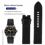 TUDOR Black Bay Qicheng Pronks V&auml;ike Punane Lilleke Zenith Vintage Ehtne Nahk Kella Rihm Meestele 22mm 23mm Veisenaha K&auml;erihm 22mm-width