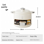 Kompaktne Jaapani multifunktsionaalne nutikas riisikeetja mittenakkuva potiga 2.5L Rice Cooker valge