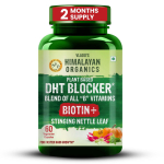 Vlado Himalayan Organics DHT Blokaator Biotiini Toidulisand Juuste Kasvuks & Naha Terviseks 60 Taimetoidukapslit