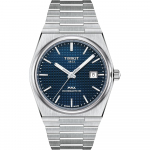 TISSOT PRX Powermatic 80 k&auml;ekell koos k&auml;ev&otilde;ruga, T1374071104100, Meeste, Sinine sihverplaat