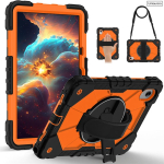 Lenovo Xiaoxin Pad 11 2025 Idea Tab M11 11-tollise TB336FU TB336ZU TB330FU jaoks K&auml;epaelaga Alus Tableti&uuml;mbris P&otilde;rutuskindel Soomus Funda TB336ZU or TB336FU orange