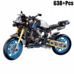 Uus Klassikaline Yamaha Kiirusmootorratas Ehitus MT-10 Mudeli Klotsid Moto City Racer Klotsid M&auml;nguasjad Lastele Poistele MOC Komplektid K&otilde;rgtehnoloogiline Kingitus