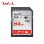 SanDisk 128GB Ultra SD-kaart SDHC UHS-I kaart ja SDXC m&auml;lukaart 32GB 64GB 256GB 512GB Originaalne SD-kaart kaamera jaoks Kuni 120-150 MB/s m&auml;lukaart 【64GB】