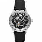 Emporio Armani Mario Must Nahk Meeste Automaatne AR60051 must
