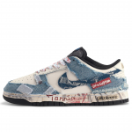 Nike Dunk Da Vinci Kohandamine, Teksasist Huichao Madalad T&auml;nava Laua Kingad Unisex Sinine Valge FD6923-100(TeamM-) 42