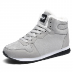 Talvised meeste pahkluusaapad Soojad pl&uuml;&uuml;sist seemisnahast lumesaapad Unisex Naistele V&auml;litingimustes libisemiskindlad matkajalatsid Suur suurus 48 Zapatillas Hombre Meeste 38 hall v&auml;rv